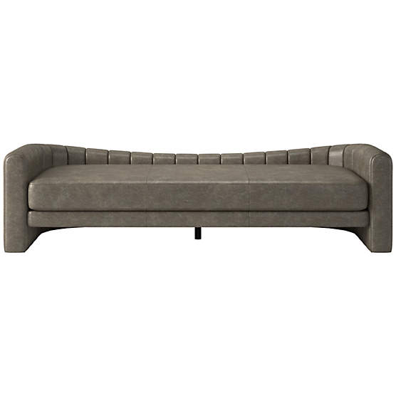 Lazar Leather Daybed Bello Grey