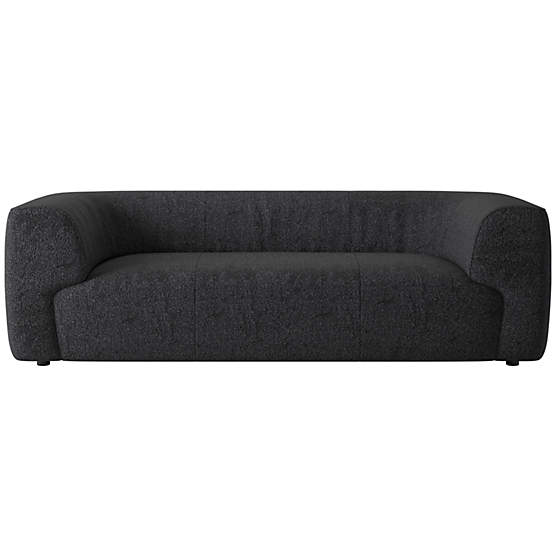 Rodez 88" Apartment Sofa Bloce Noir