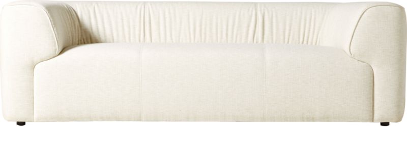 Rodez 88" White Performance Fabric Apartment Sofa