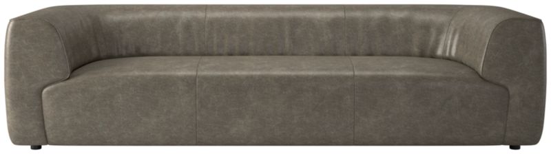 Rodez 105" Leather Sofa Bello Grey - image 0 of 3