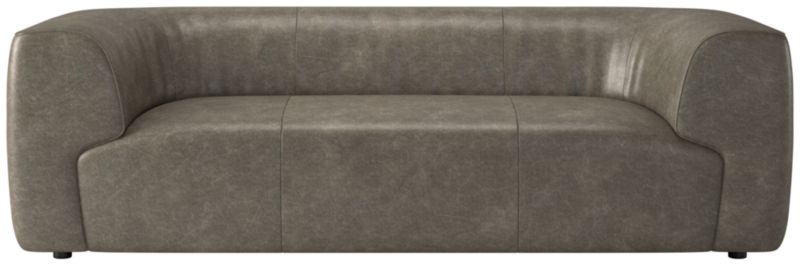 Rodez 88" Leather Apartment Sofa Bello Grey - image 0 of 3