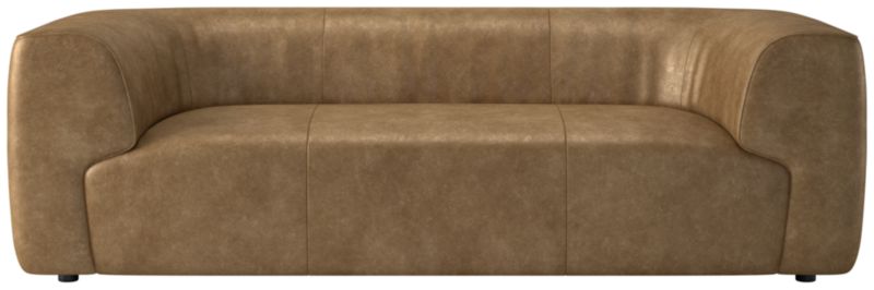 Rodez 88" Leather Apartment Sofa Bello Saddle - image 0 of 3