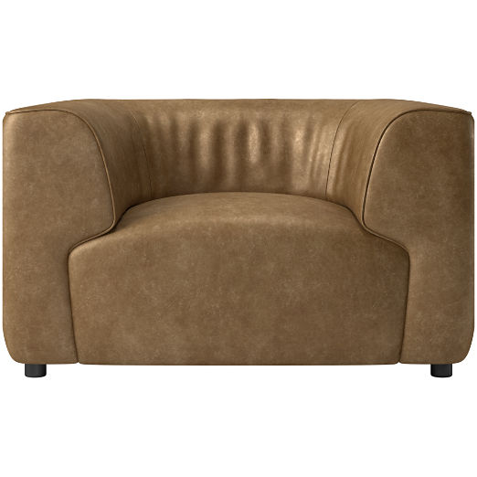 Rodez Leather Accent Chair Bello Saddle