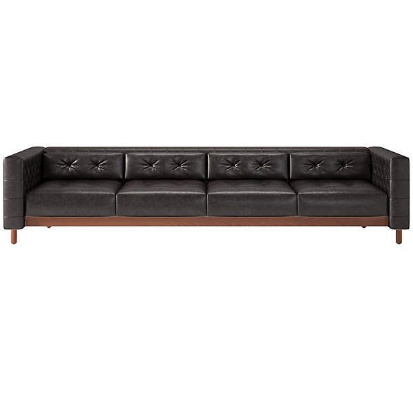Black 4 seater sofa best sale