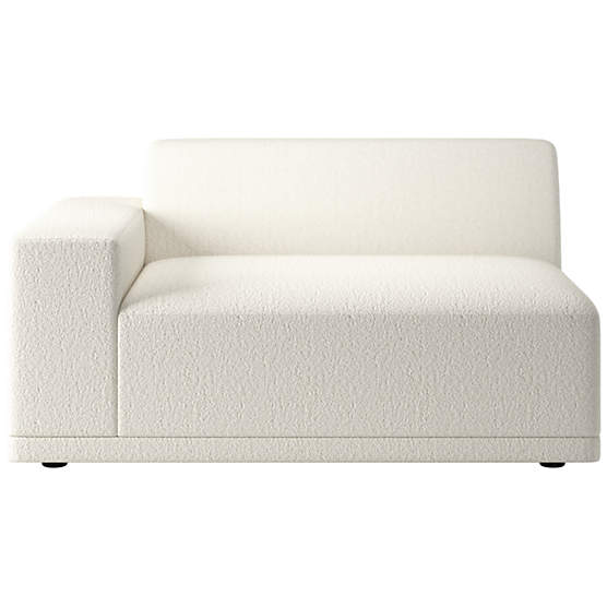 Faible Chair with Left-Arm Wooly Sand