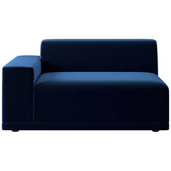 Faible Chair with Left-Arm Como Indigo