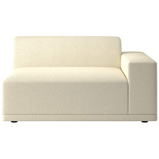 Faible Chair with Right-Arm Bloce Cream