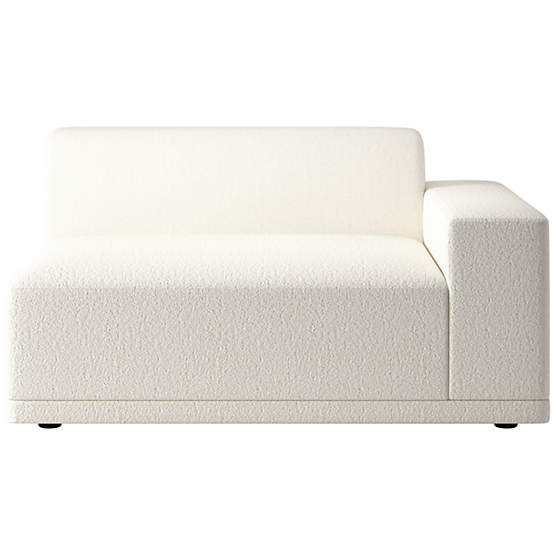 Faible Chair with Right-Arm Wooly Sand