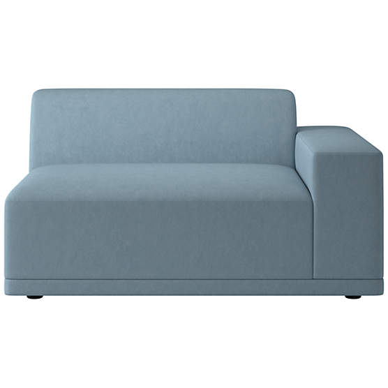 Faible Chair with Right-Arm Lisbon Wedgewood