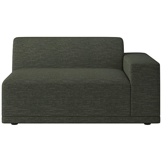 Faible Chair with Right-Arm Curious Evergreen