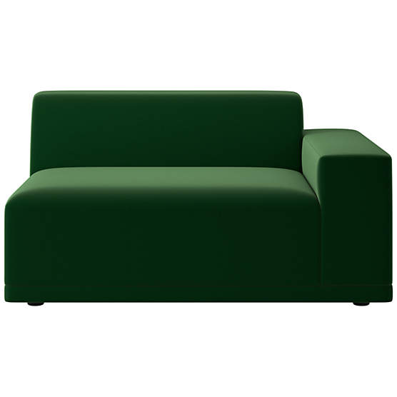 Faible Chair with Right-Arm Como Emerald