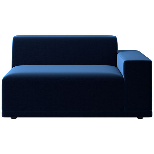 Faible Chair with Right-Arm Como Indigo