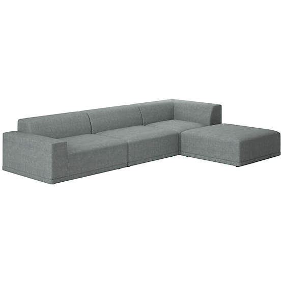 Faible 4-Piece Sectional Sofa with Left Arm Nomad Charcoal