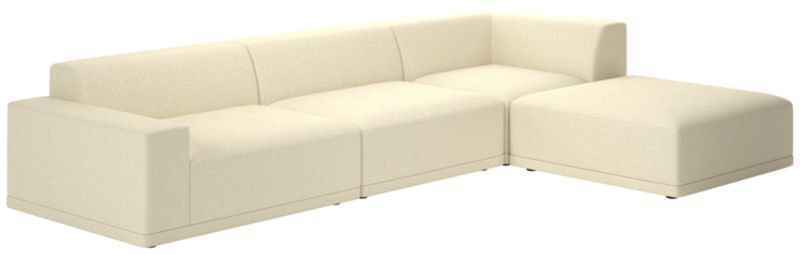 Faible 4-Piece Sectional Sofa with Left Arm Bloce Cream - image 0 of 8