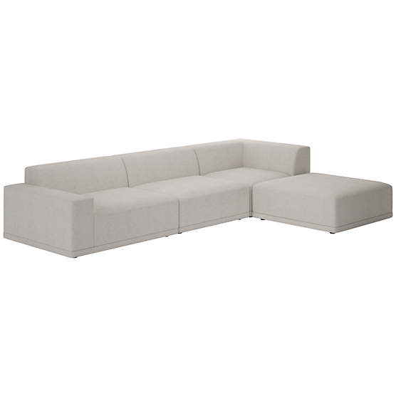 Faible 4-Piece Sectional Sofa with Left Arm Curious Linen