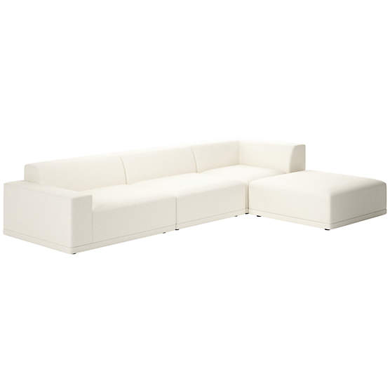 Faible 4-Piece Sectional Sofa with Left Arm Wooly Sand