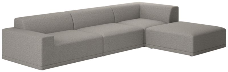 Faible 4-Piece Sectional Sofa with Left Arm Taylor Felt Grey - image 0 of 8