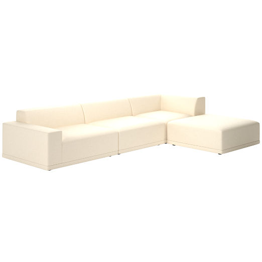 Faible 4-Piece Sectional Sofa with Left Arm Kanvas Sand