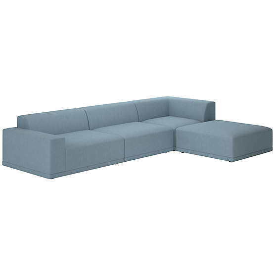 Faible 4-Piece Sectional Sofa with Left Arm Lisbon Wedgewood