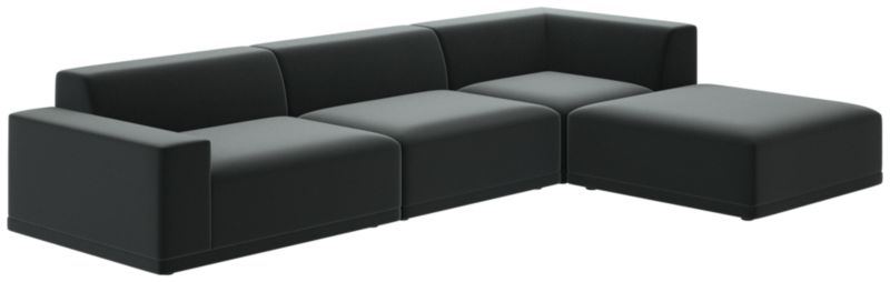 Faible 4-Piece Sectional Sofa with Left Arm Como Dark Grey - image 0 of 8