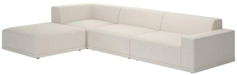 Faible 4-Piece Sectional Sofa with Right Arm Bloce Grey - image 0 of 8