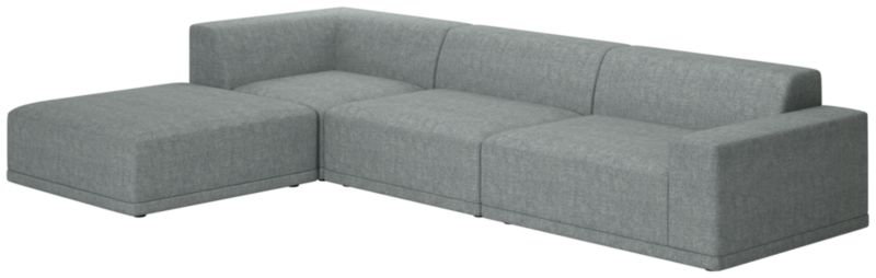 Faible 4-Piece Sectional Sofa with Right Arm Nomad Charcoal - image 0 of 8