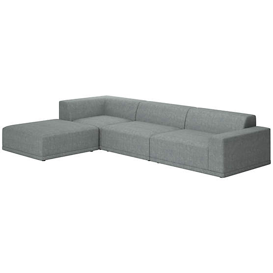 Faible 4-Piece Sectional Sofa with Right Arm Nomad Charcoal