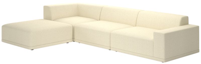 Faible 4-Piece Sectional Sofa with Right Arm Bloce Cream - image 0 of 8