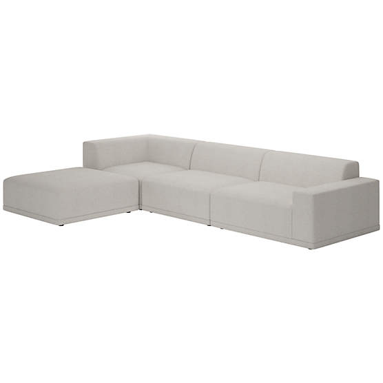 Faible 4-Piece Sectional Sofa with Right Arm Curious Linen