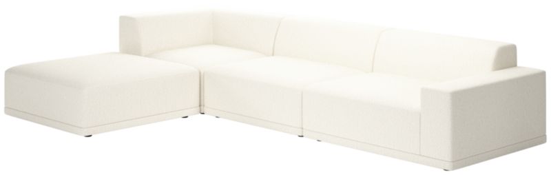 Faible 4-Piece Sectional Sofa with Right Arm Wooly Sand - image 0 of 7