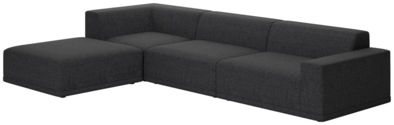 Faible 4-Piece Sectional Sofa with Right Arm Bloce Noir - image 0 of 8