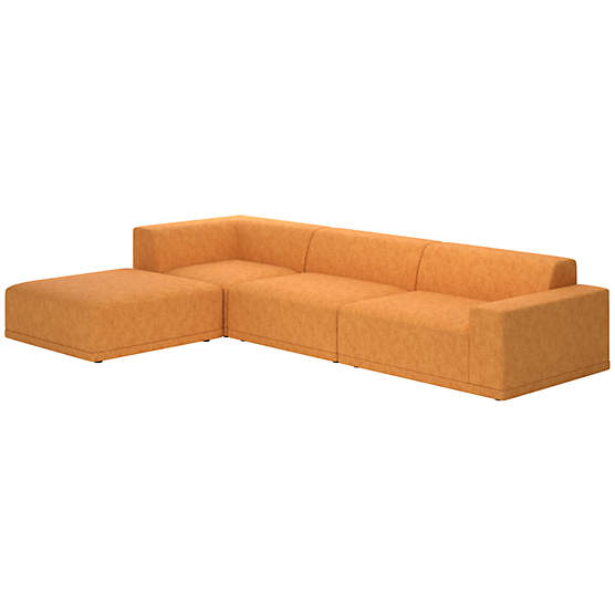 Faible 4-Piece Sectional Sofa with Right Arm Dream Ginger Tea