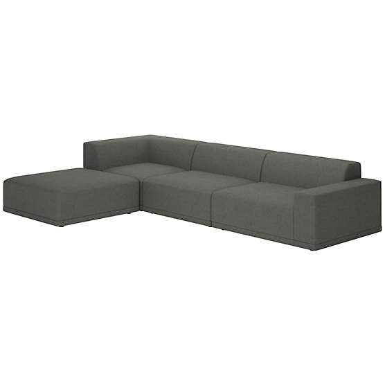 Faible 4-Piece Sectional Sofa with Right Arm Taylor Charcoal