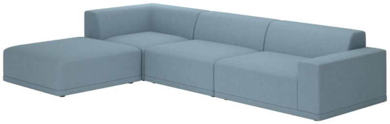 Faible 4-Piece Sectional Sofa with Right Arm Lisbon Wedgewood - image 0 of 7