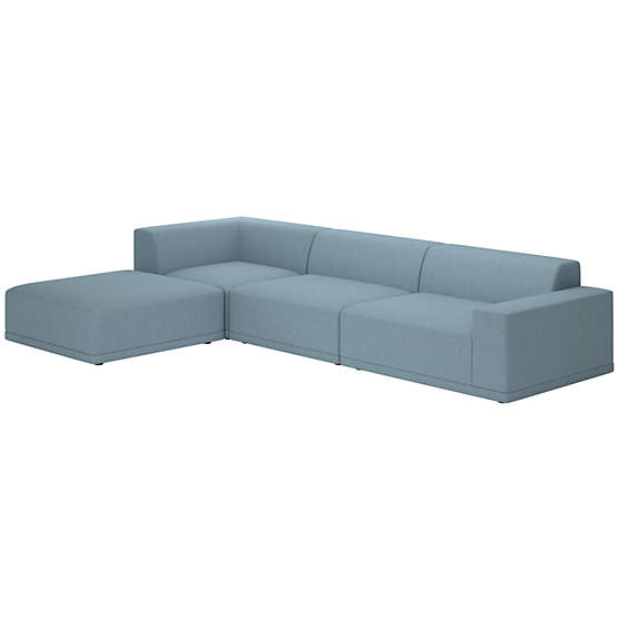 Faible 4-Piece Sectional Sofa with Right Arm Lisbon Wedgewood