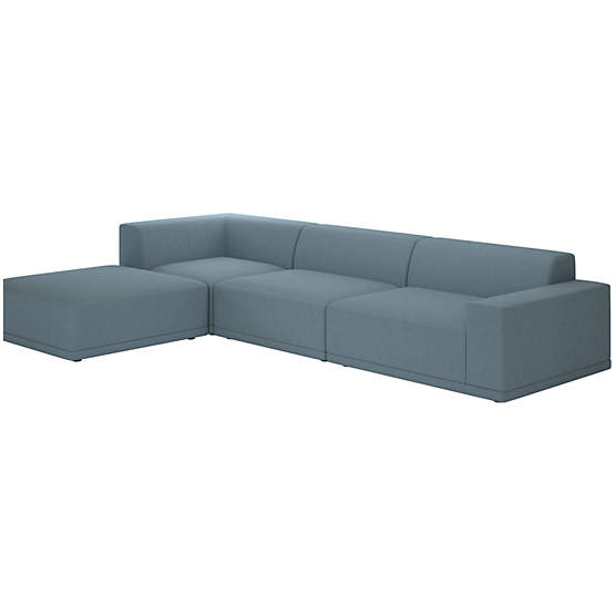 Faible 4-Piece Sectional Sofa with Right Arm Lisbon Wedgewood
