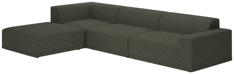 Faible 4-Piece Sectional Sofa with Right Arm Curious Evergreen - image 0 of 7