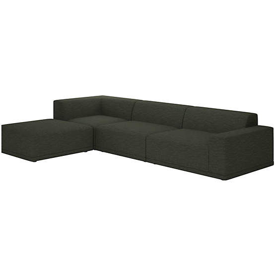 Faible 4-Piece Sectional Sofa with Right Arm Curious Evergreen