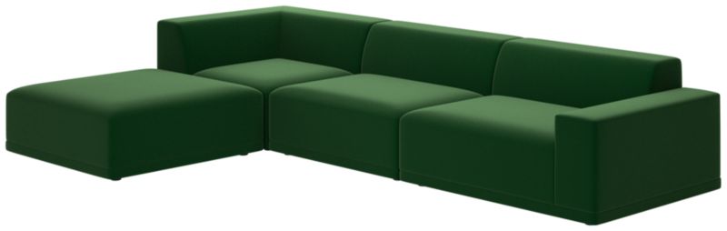 Faible 4-Piece Sectional Sofa with Right Arm Como Emerald - image 0 of 8