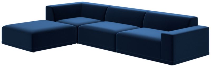 Faible 4-Piece Sectional Sofa with Right Arm Como Indigo - image 0 of 8