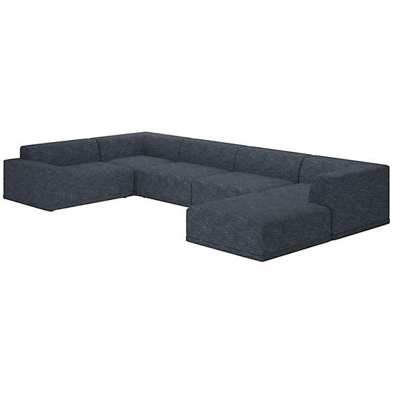 Faible 6-Piece Sectional Sofa with Left Arm Curious Eclipse