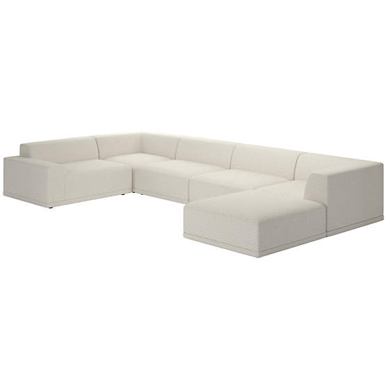 Faible 6-Piece Sectional Sofa with Left Arm Bloce Grey