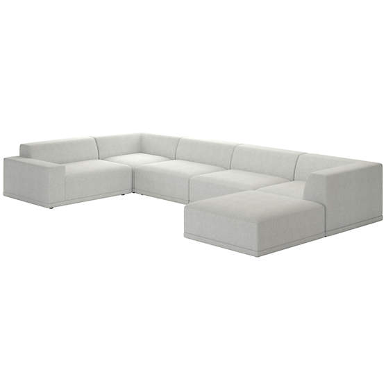 Faible 6-Piece Sectional Sofa with Left Arm Elliot Dove