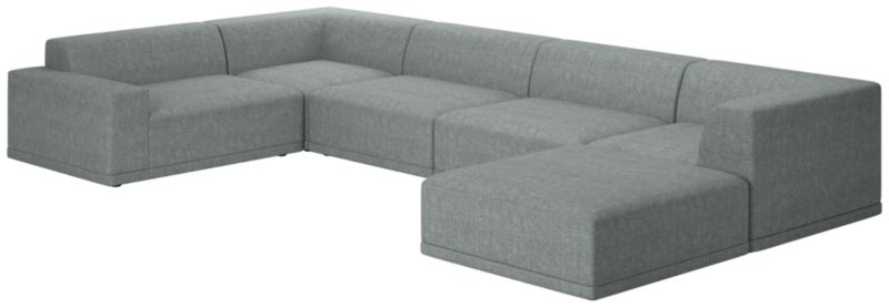 Faible 6-Piece Sectional Sofa with Left Arm Nomad Charcoal - image 0 of 8