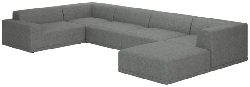 Faible 6-Piece Sectional Sofa with Left Arm Hatch Charcoal - image 0 of 8