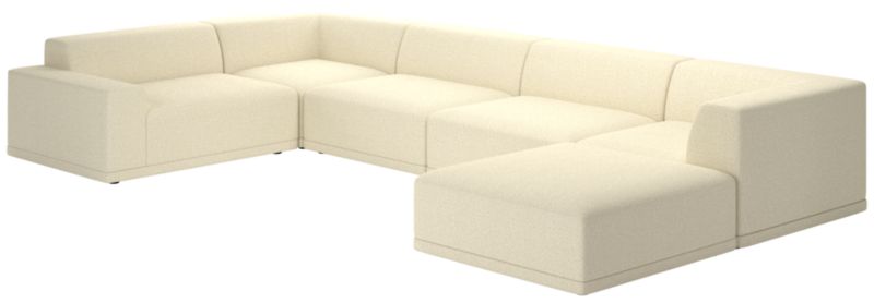 Faible 6-Piece Sectional Sofa with Left Arm Bloce Cream - image 0 of 8