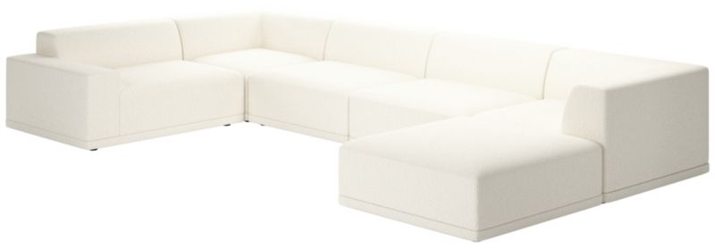 Faible 6-Piece Sectional Sofa with Left Arm Wooly Sand - image 0 of 7