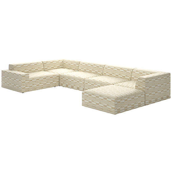 Faible 6-Piece Sectional Sofa with Left Arm Piano Cloud