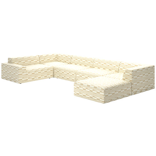 Faible 6-Piece Sectional Sofa with Left Arm Piano Cloud