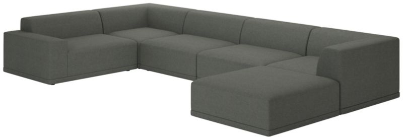 Faible 6-Piece Sectional Sofa with Left Arm Taylor Charcoal - image 0 of 8